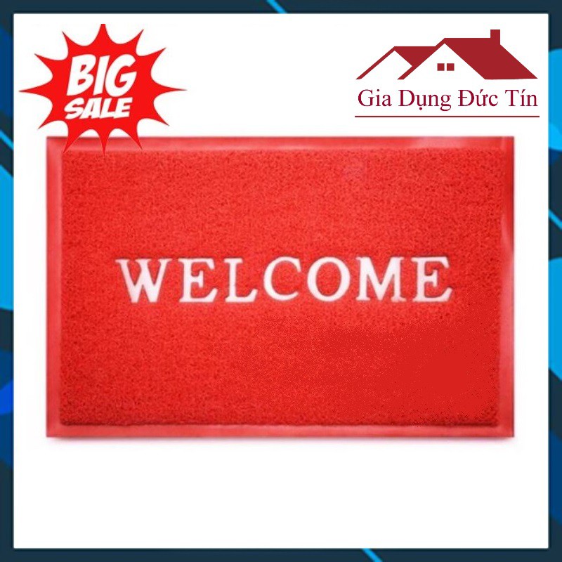 Thảm Nhựa Lau Chân Welcome Chữ Nhật, Thảm Chùi Chân Đủ Kích Cỡ, Nhựa PVC