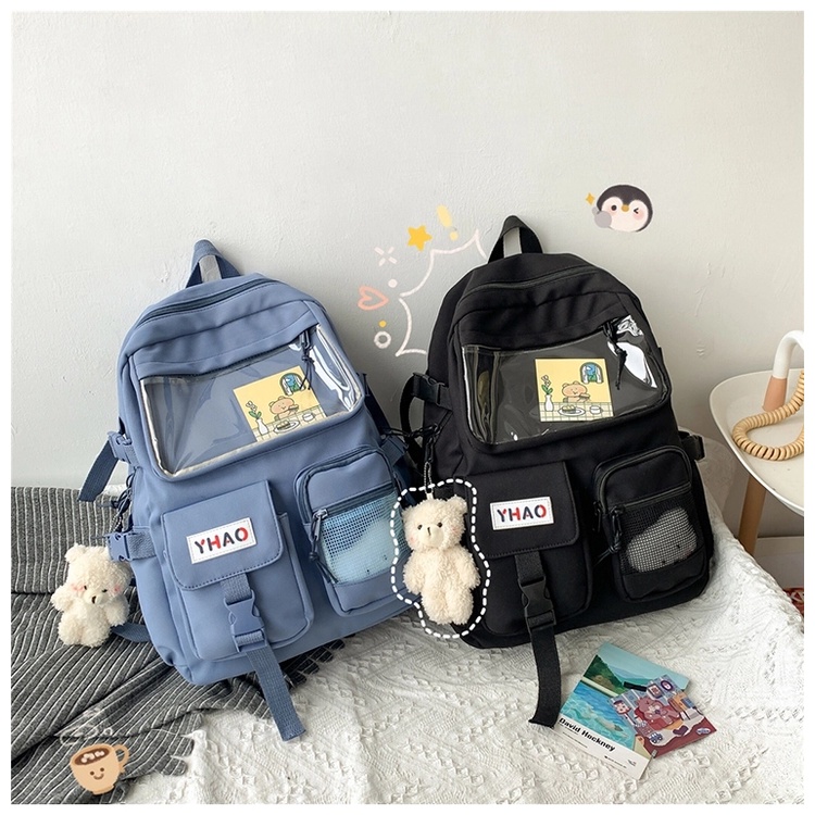 Balo Đi Học Unisex Nam Nữ Thời Trang ulzzang NUKI