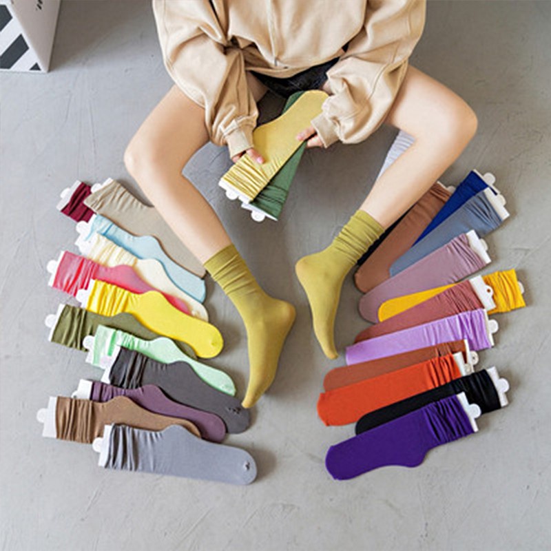 Vớ Cotton Cổ Cao Thời Trang Dành Cho Nữ 2022