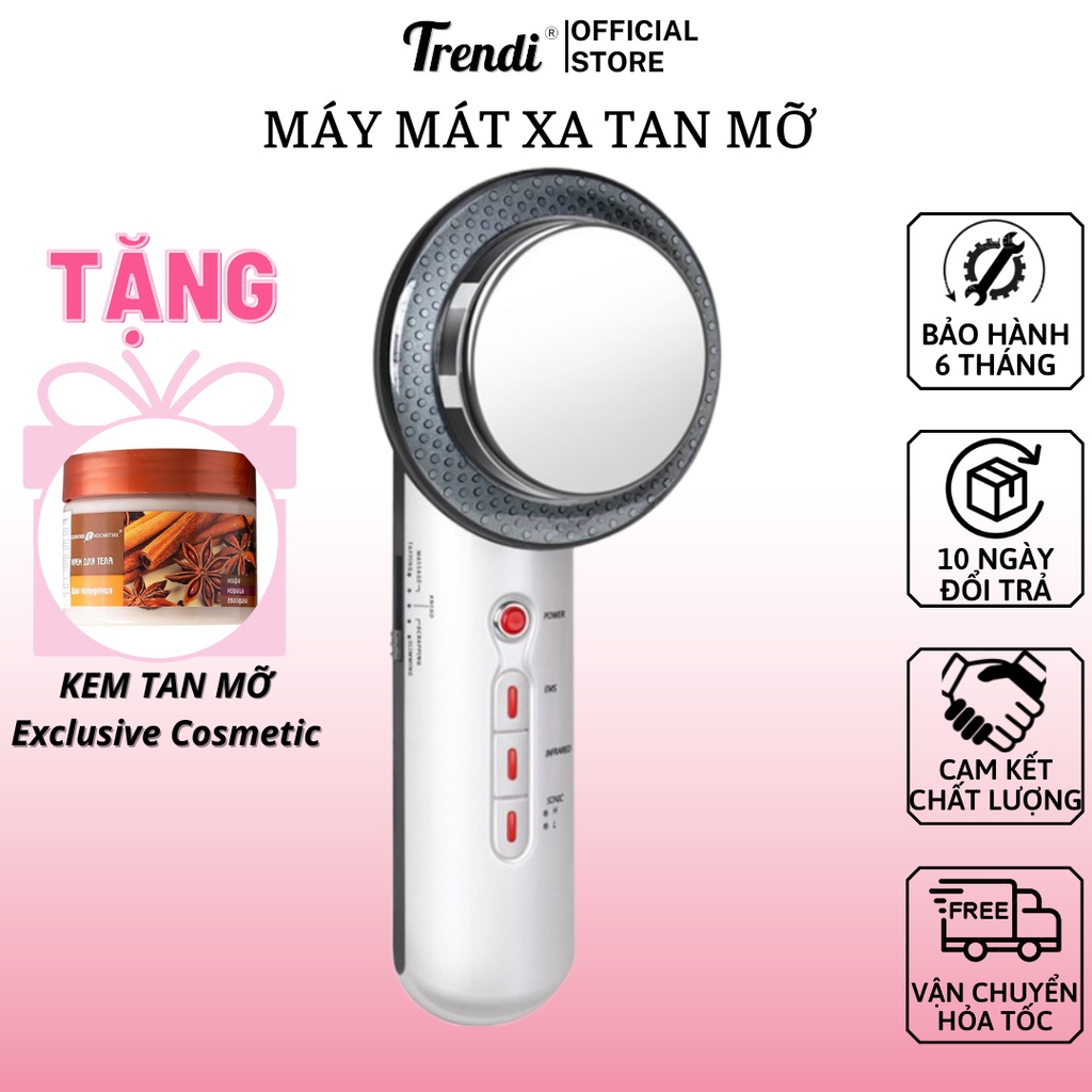 Máy Mát Xa Giảm Mỡ Cầm Tay - Giảm Mỡ Bụng Đùi Mông - BH 6 Tháng