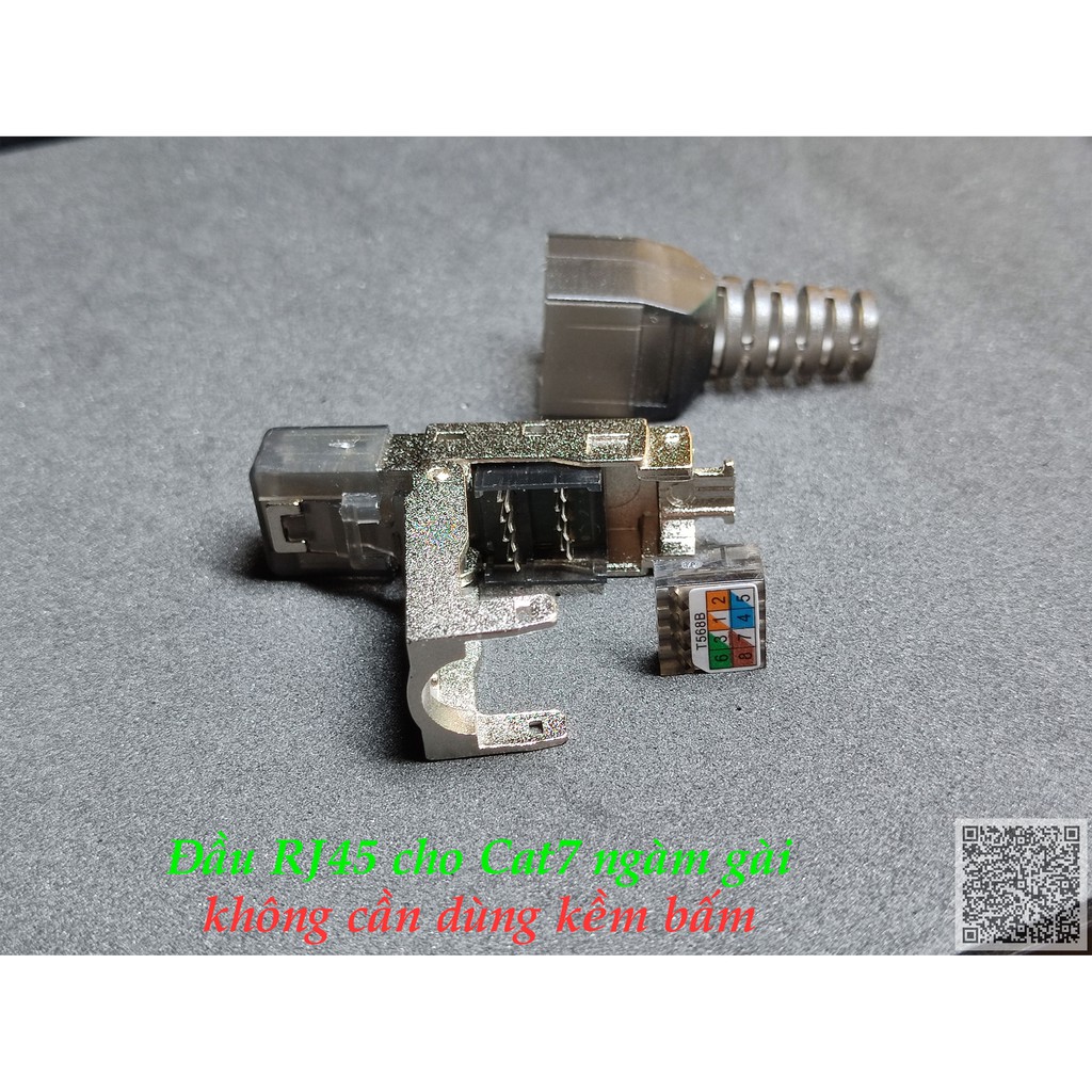 Đầu bấm mạng - hạt mạng RJ45 không dùng Tool cho Cat7 và Cat6A