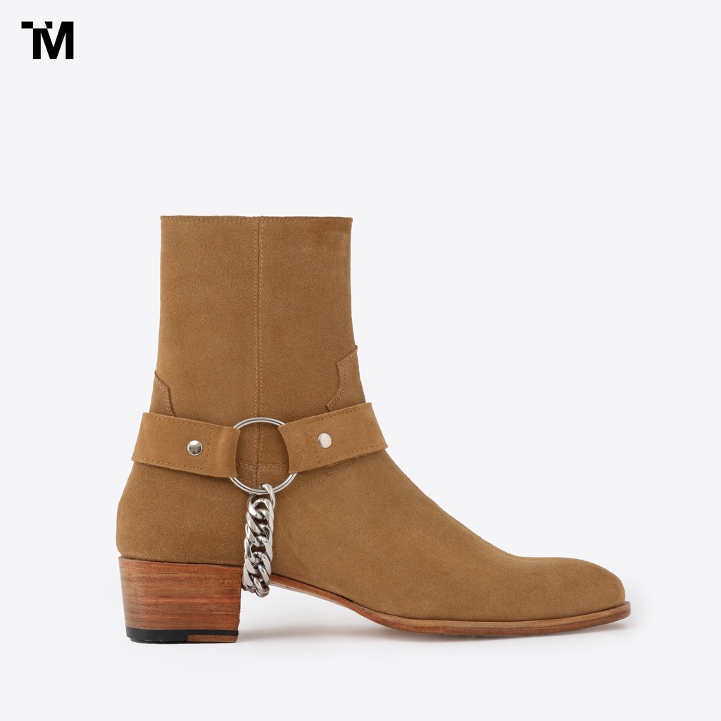 Phụ Kiện Cho Boots TARMOR Màu Nâu Da Lộn Harness Chain In Tobacco Suede