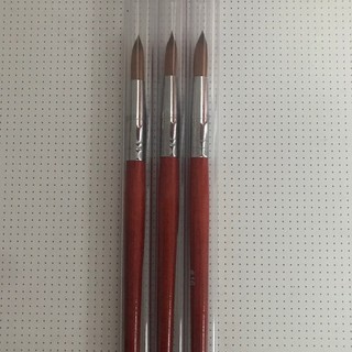 Cây Cọ đắp móng bột, cán gỗ Size số 16