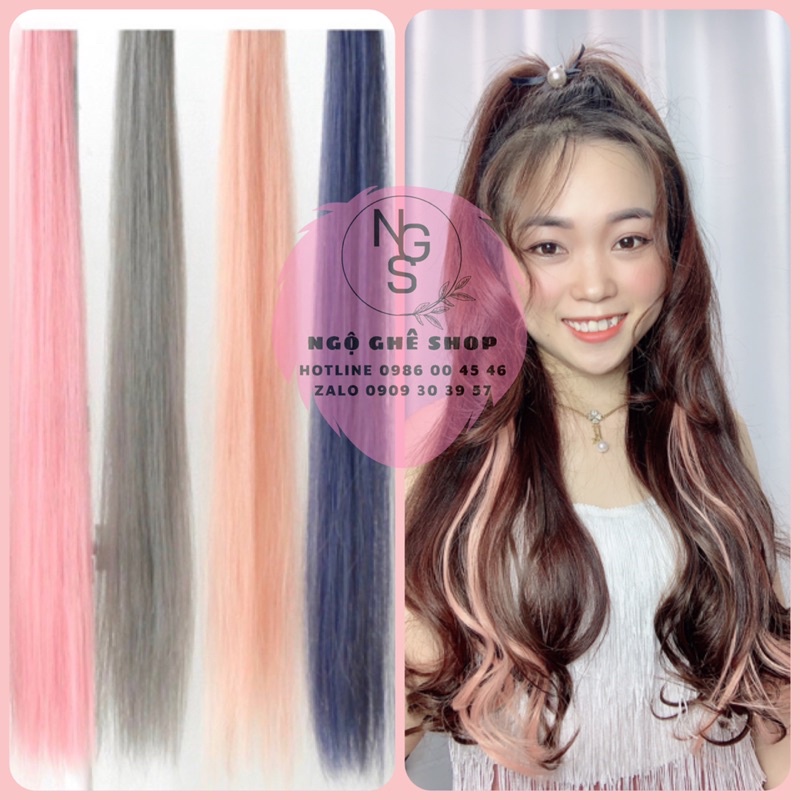 tóc giả tép móc light cá tính, toàn màu pastel ngọt xĩu. MUA 5 TẶNG 1
