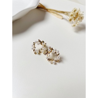 Khuyên tai hạt ngọc 14 |daisy.accessory.hn|