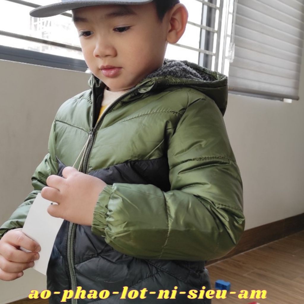 Áo Phao Cho Bé, Áo Phao Siêu Nhẹ, Có Lót Nỉ Bên Trong Cho Bé Cực Ấm AP03 ( Kèm Video Thật Shop Tự Quay)