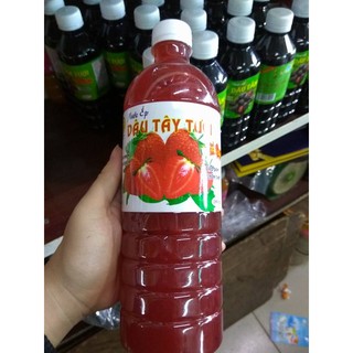 nước cốt dâu tây đà lạt chai 1 lít