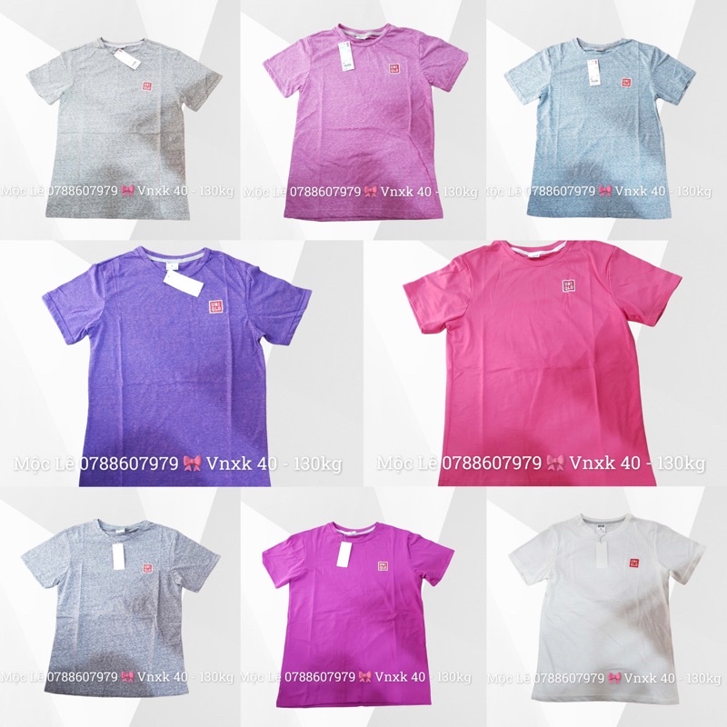 Áo thun phông cổ tròn unisex nam nữ , cotton xước, vnxk xuất hàn