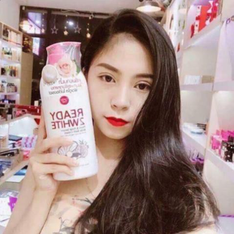 Sữa tắm trắng da tinh chất ngọc trai hoa hồng Ready 2 White Cathy doll 500ml Thái Lan