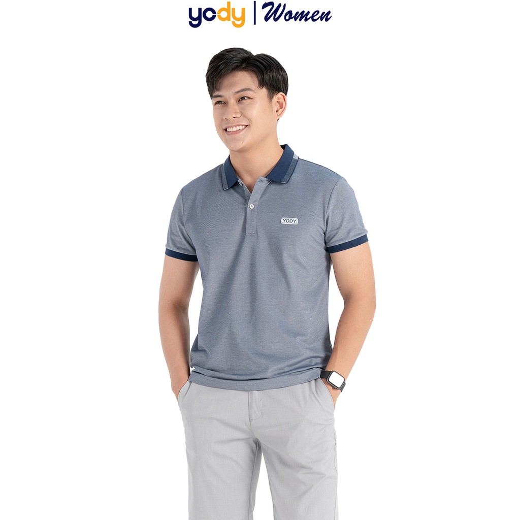 Áo phông polo nam YODY mắt chim chất thun cotton ngắn tay có cổ, đường may tỉ mỉ, không dão - SP: APM3299 | BigBuy360 - bigbuy360.vn