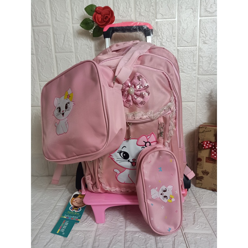 BALO KÉO HỌC SINH HELLOKITTY, CẶP HỌC SINH CHO BÉ GÁI