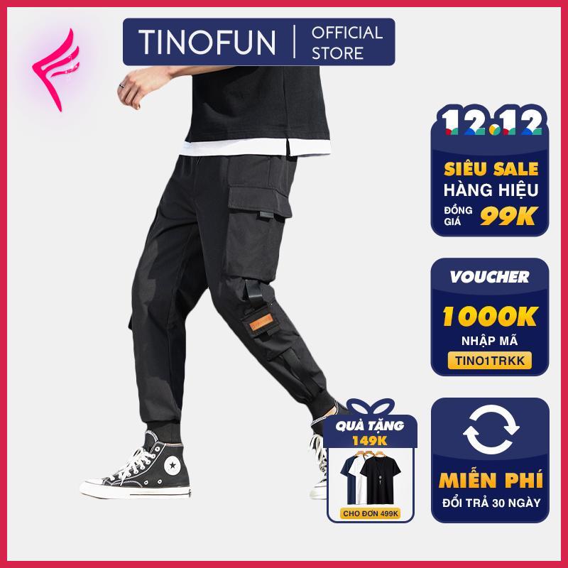 Quần jogger nam nữ thể thao TINOFUN kaki mã "TT46" thô túi hộp kiểu bó ống Hàn Quốc chất vải đẹp ống dài