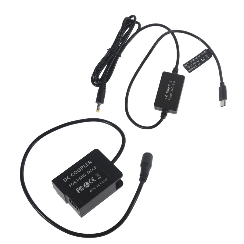 Bộ Nguồn Máy Ảnh Type-C Sang DMW DCC8 Cho DMC-G5 G6 G7 GX8 G80