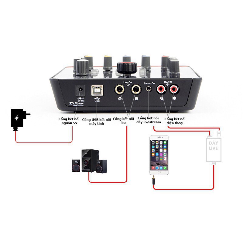 [MIỄN PJIS SHIP] Sound Card ICON Upod Pro thu âm livestreams