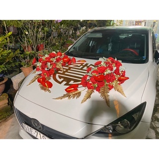 HOA XE CƯỚI RƯỚC DÂU MÀU ĐỎ