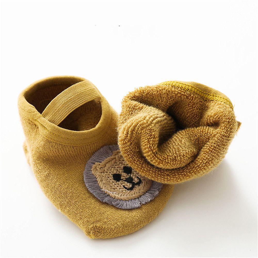Tất Cotton Mềm Mại Chống Trượt Hình Động Vật Đáng Yêu Cho Bé Tập Đi
