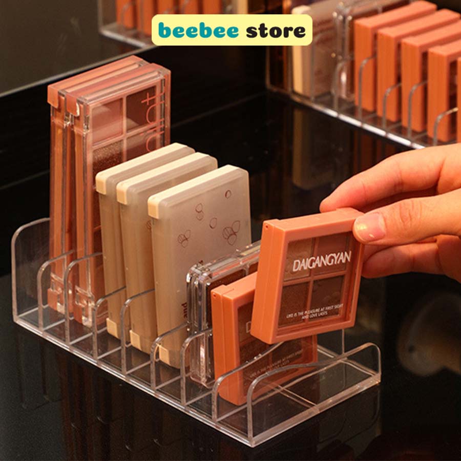 Khay Đựng Phấn Mắt, Má Hồng, Đồ Trang Điểm 7 Ngăn Trong Suốt Cao Cấp R011