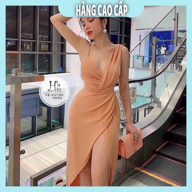 Đầm Nữ - Đầm body xếp ly xoắn eo xẻ tà kèm mút siêu HOT (HÀNG SIÊU ĐẸP) | BigBuy360 - bigbuy360.vn