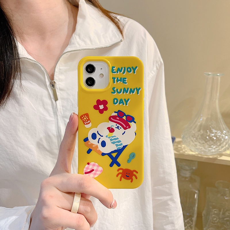 Ốp điện thoại TPU in hình chú gấu cho iPhone 11 Pro Max X Xr Xs Max 7 8 Plus Se 2020 12 pro max 12 mini