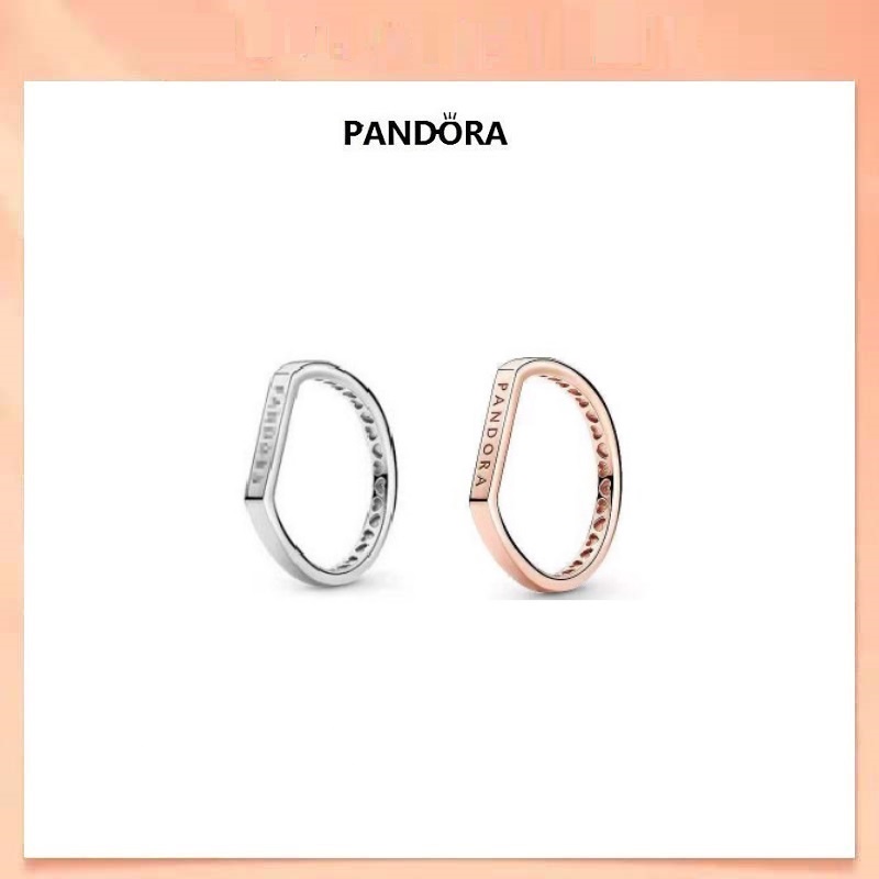 Nhẫn Bạc 925 In logo pandora Thời Trang