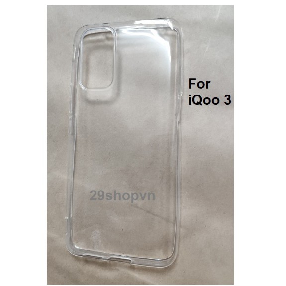 Ốp lưng Vivo IQ00 3 5G silicon dẻo trong suốt siêu mỏng 0.6mm