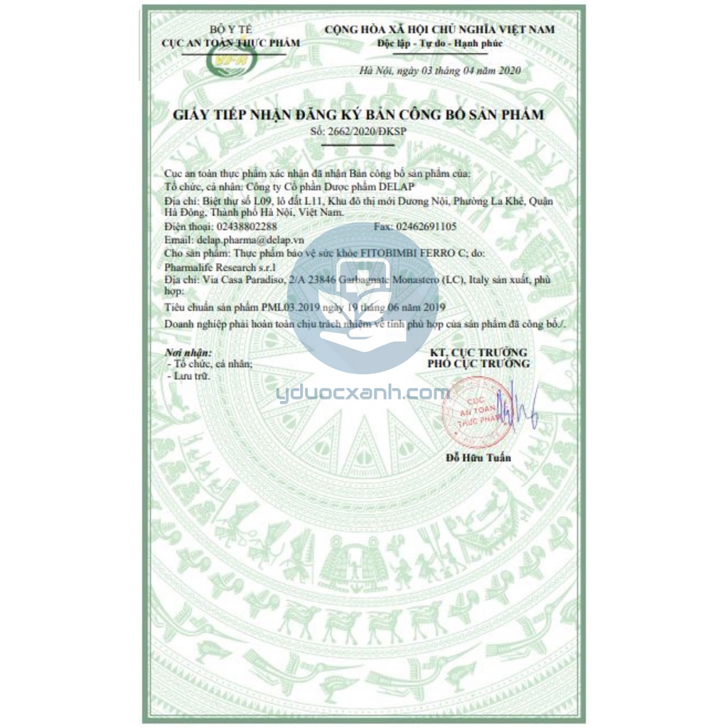 Mua  FITOBIMBI FERRO C, 200ml, Siro bổ sung sắt kẽm cho bé - Y Dược Xanh