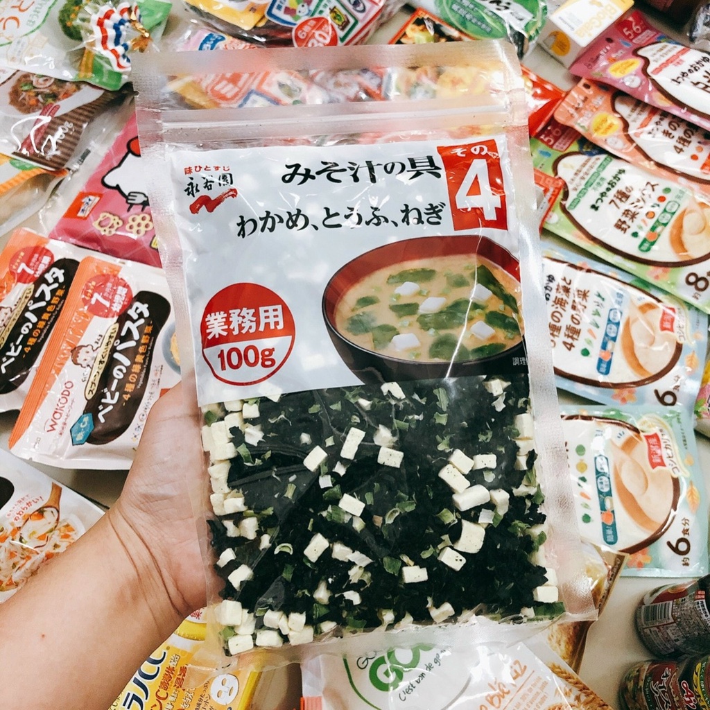 Rong Biển Đậu Hũ Khô Nấu Canh Nhật Bản 100g Rong Biển Nấu Canh Miso Thơm Ngon Dễ Nấu Nhiều Dinh Dưỡng