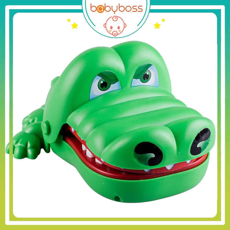 Đồ chơi khám răng cá sấu, cá sấu cắn tay cho bé loại lớn 13 răng - Babyboss Toys