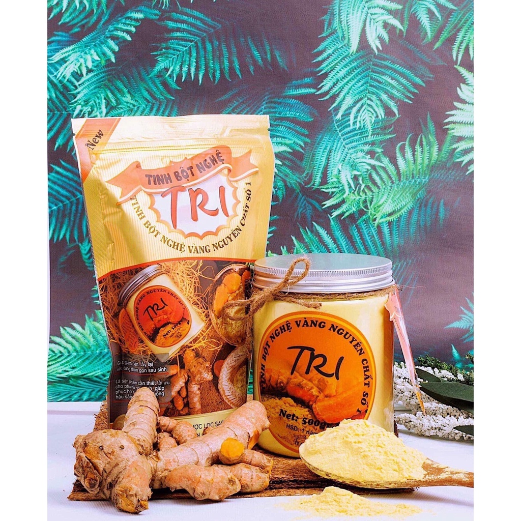 Tinh bột nghệ vàng Tri nguyên chất gói 300g/500g - Nana Store
