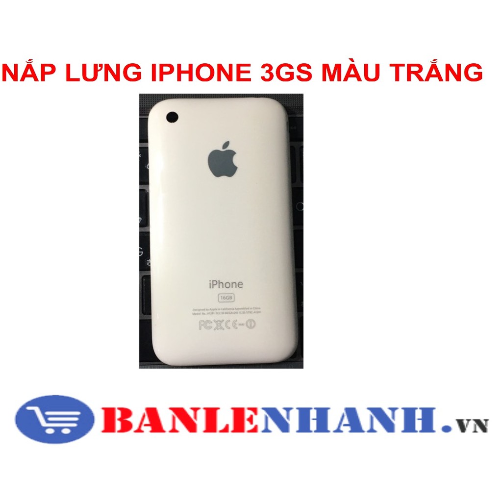 NẮP LƯNG IPHONE 3GS MÀU TRẮNG