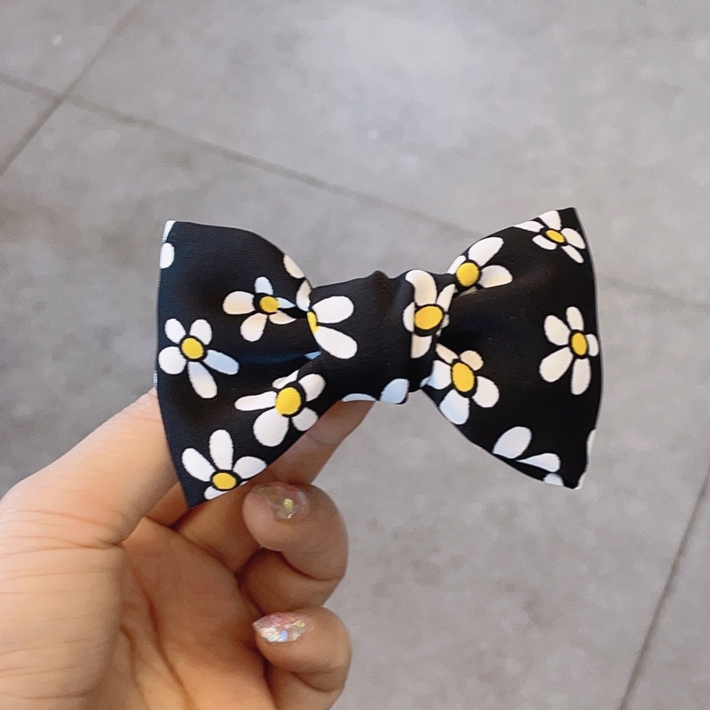 Kẹp tóc hình nơ nhiều hoạ tiết và màu tuỳ chọn thời trang Hàn Quốc cho bé gái