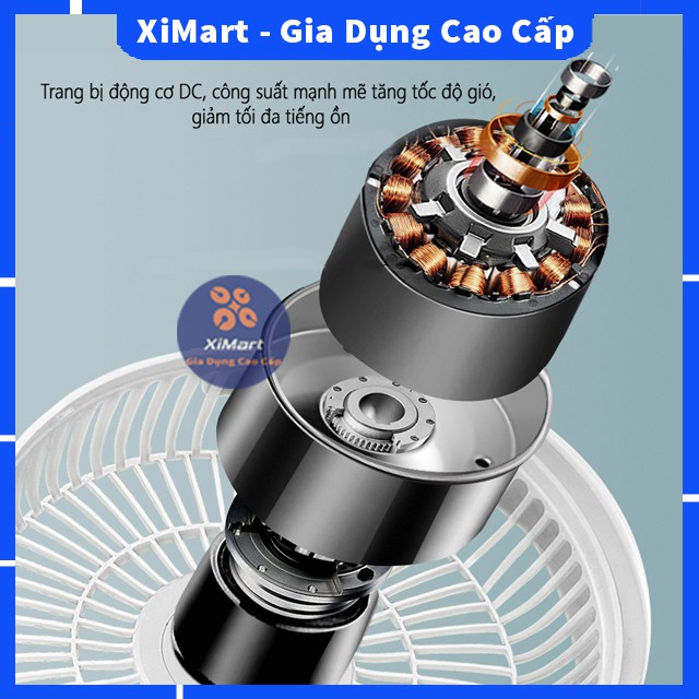[MỚI 2021] Quạt Tích Điện Mini Để Bàn PIN 2000mA Dùng 8 Giờ 3 Chế Độ Gió Mạnh Mẽ - Quạt Mini Sạc USB Tích Điện - XiMart | BigBuy360 - bigbuy360.vn