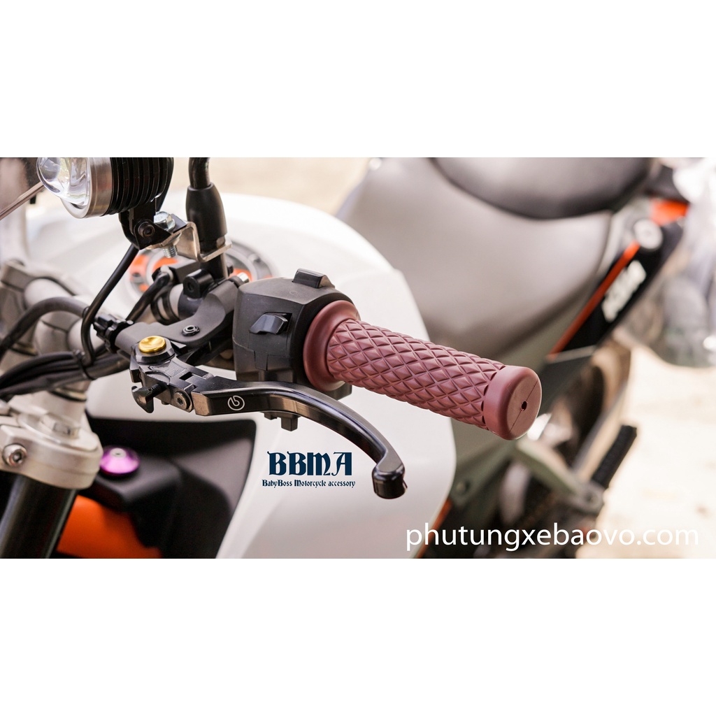 Bao tay xe máy mắt cáo, cổ điển, classic caro 22mm, nhà sản xuất BBMA