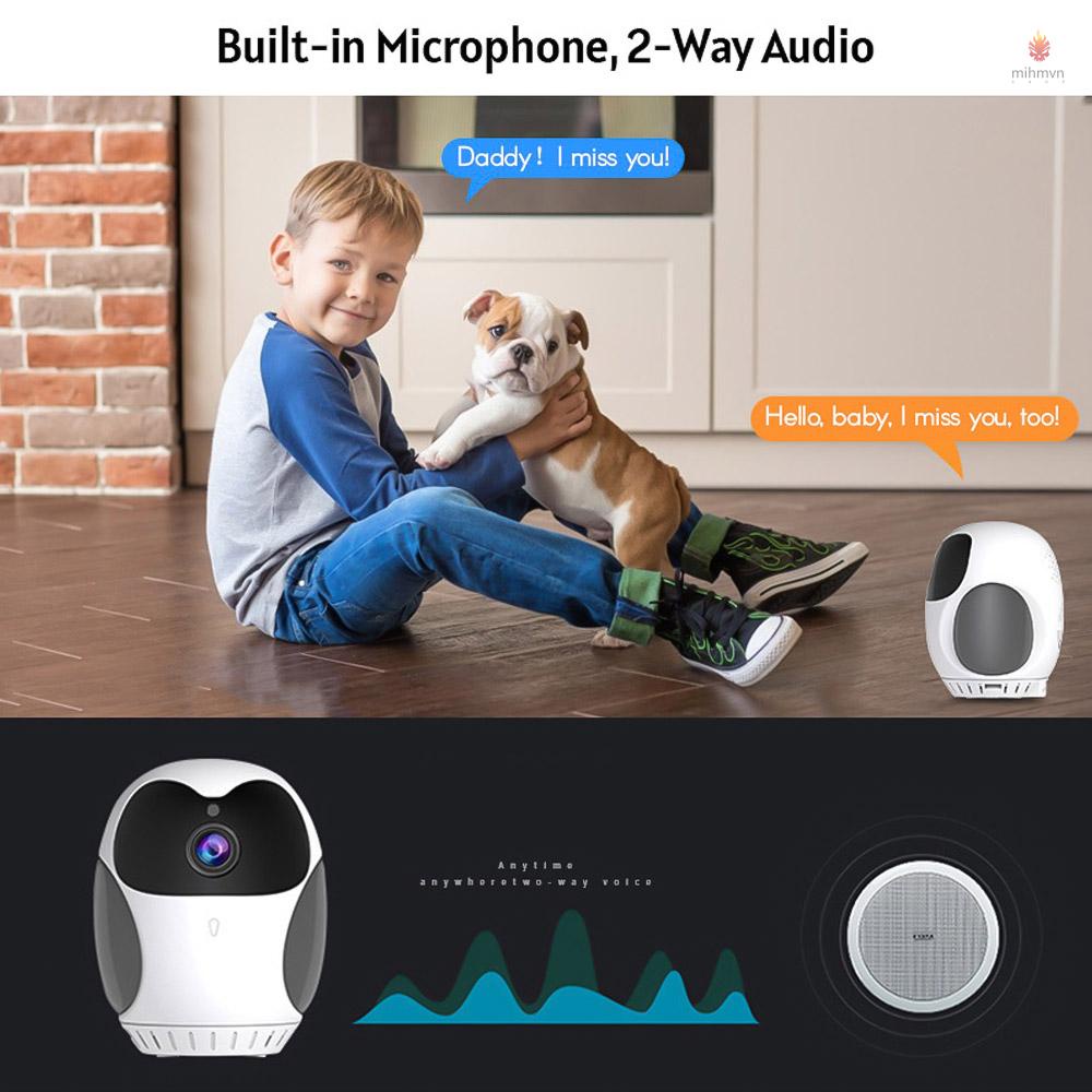 Camera an ninh nhìn đêm mini độ phân giải cao 2 chiều 1080P với đế xoay 360 độ cho gia đình
 | BigBuy360 - bigbuy360.vn