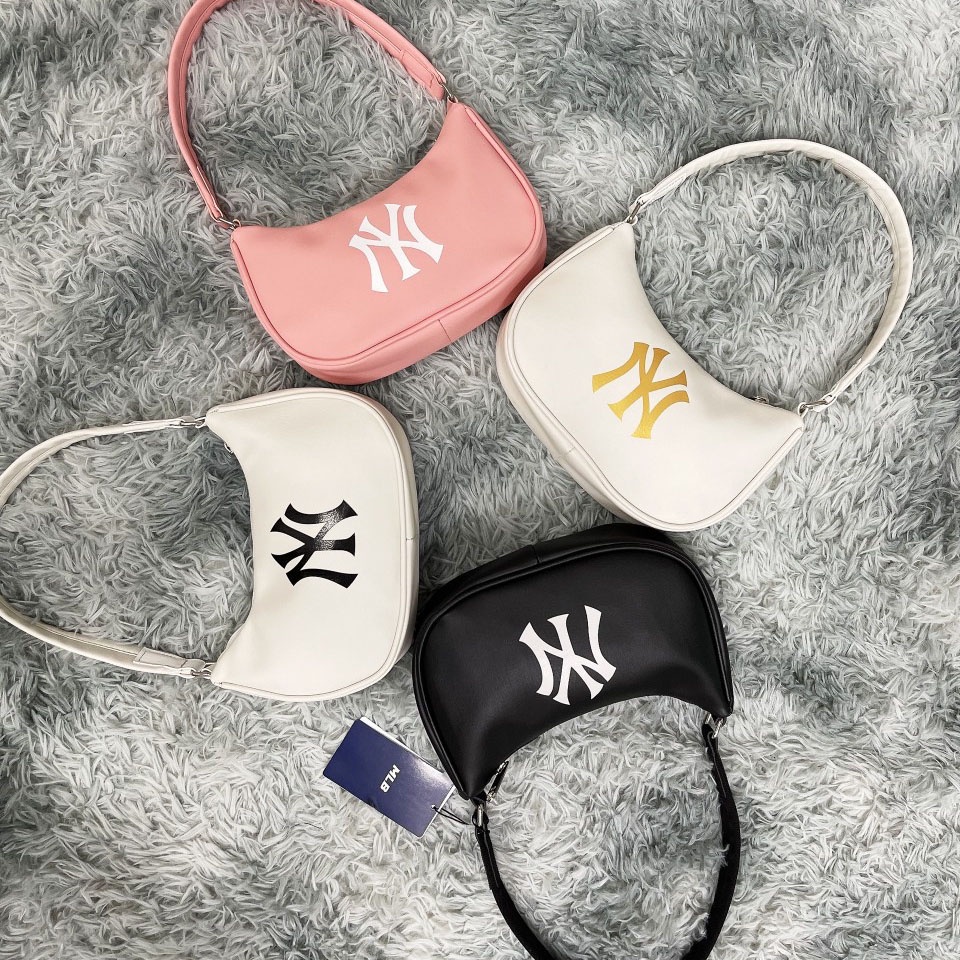 Túi Kẹp Nách MLB B460 Solid Hobo Bag Full Tag Code