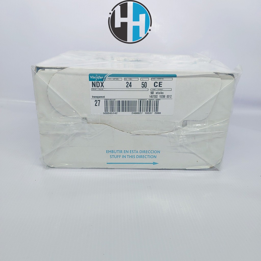 Nguyên 01 hộp vỏ xúc xích Collagen Viscofan Phi 21, 23, 24, 25, 26, 28