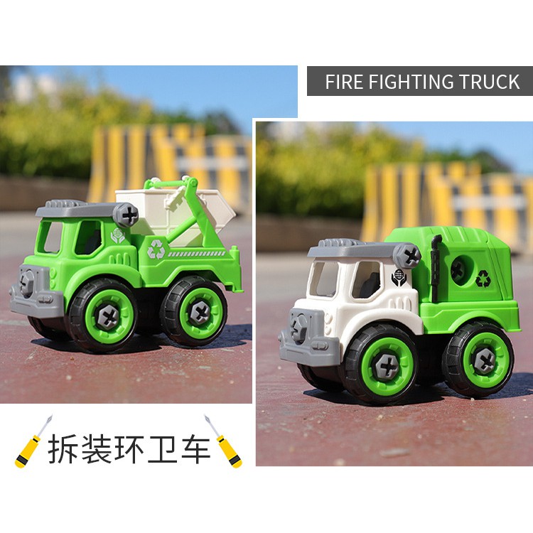 [Freeship Hàng Đẹp] Bộ 8 xe công trình Lego Lắp Ghép phát triển trí tuệ