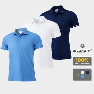 Áo polo nam Biluxury thun co giãn 4 chiều thêu cổ đẳng cấp lịch lãm cho phái mạnh 5APCT