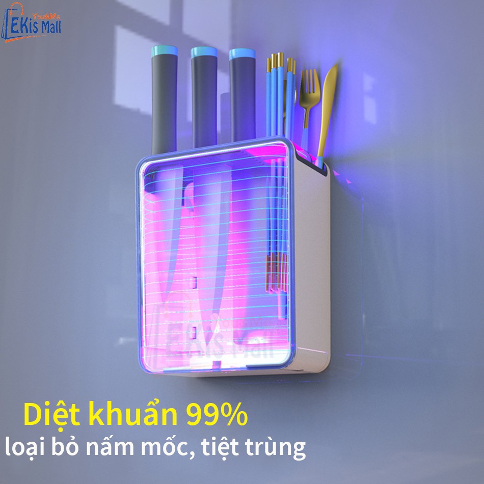 Kệ để dao giá để dao đũa Khử trùng tia UV