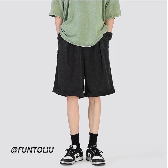 Quần Short Thể Thao Dây Rút Thêu Nhãn Thời Trang Hàn Quốc Cho Nam