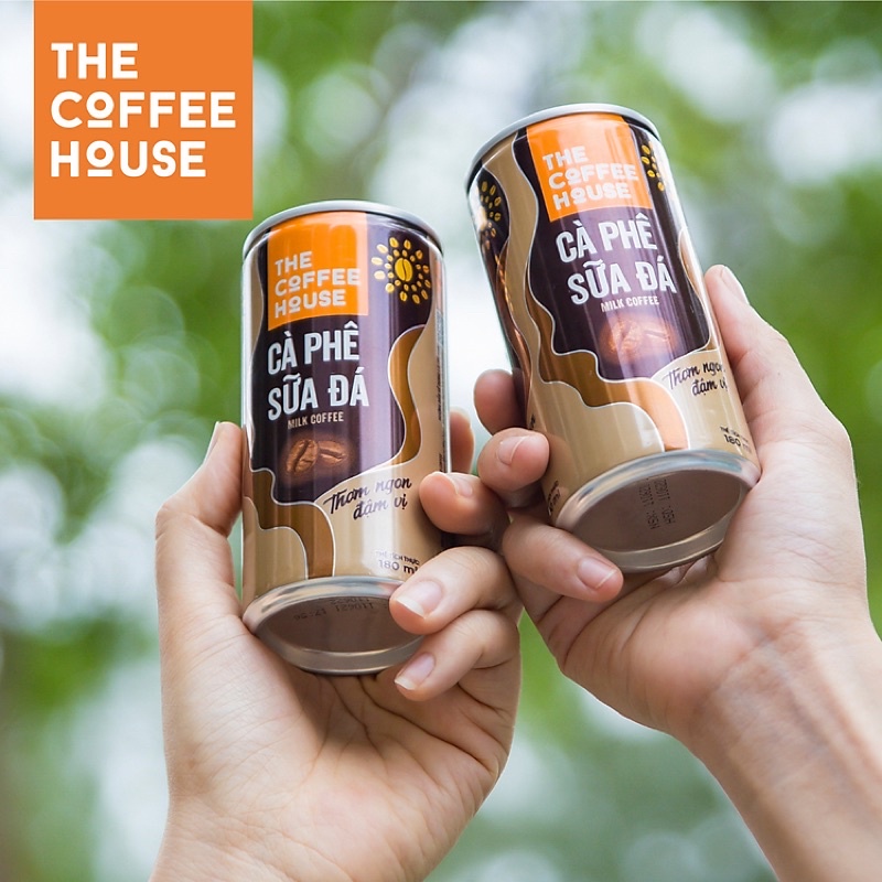 Cà phê sữa đá The Coffee House lon 180ml Cafe sữa đá thơm ngon