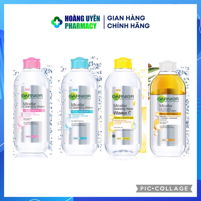 Nước tẩy trang Garnier Micellar Cleansing Water 400ml