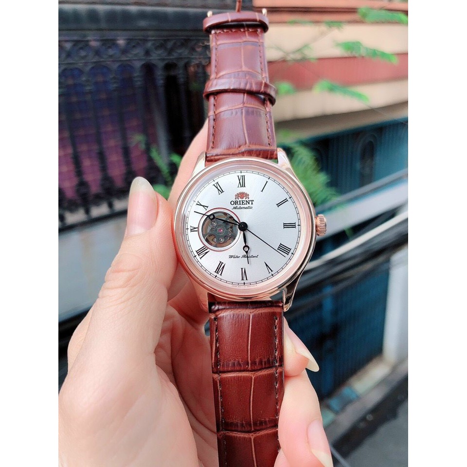 Đồng Hồ Nam Orient Automatic Lộ Cơ , Dây Da , Size 40mm