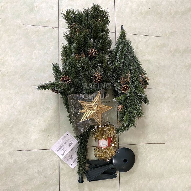 Cây thông noel 3 loại lá gắn trái thông 1m5 trang trí giáng sinh cho phòng ngủ, phòng khách, nhà cửa hàng Việt Nam
