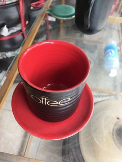 Cốc uống cafe kèm đĩa, ly cafe gốm sứ bát tràng