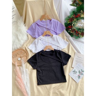 Áo kiểu croptop cut out