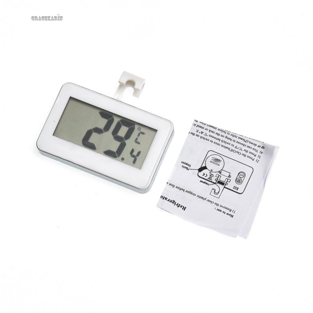 Thermometer 6.8x4.3x1.1cm For Fridge Freezer With A Hanging Hook Durable