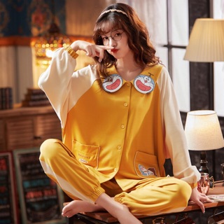 Bộ Thu Đông Màu Vàng Dễ Thương Doremon Doraemon