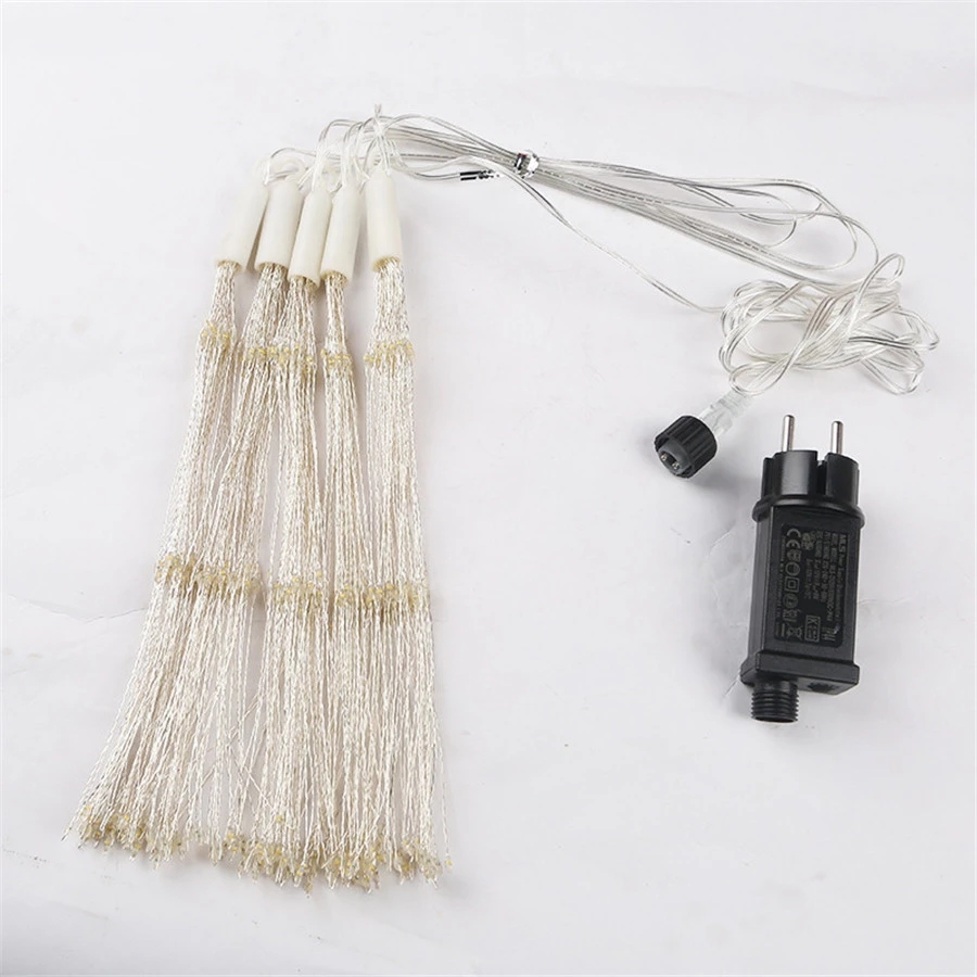 Dây đèn led lõi đồng hình dạng pháo hoa/ bông tuyết treo trang trí rèm/ tiệc cưới/ năm mới/ giáng sinh/ vòng hoa DIY