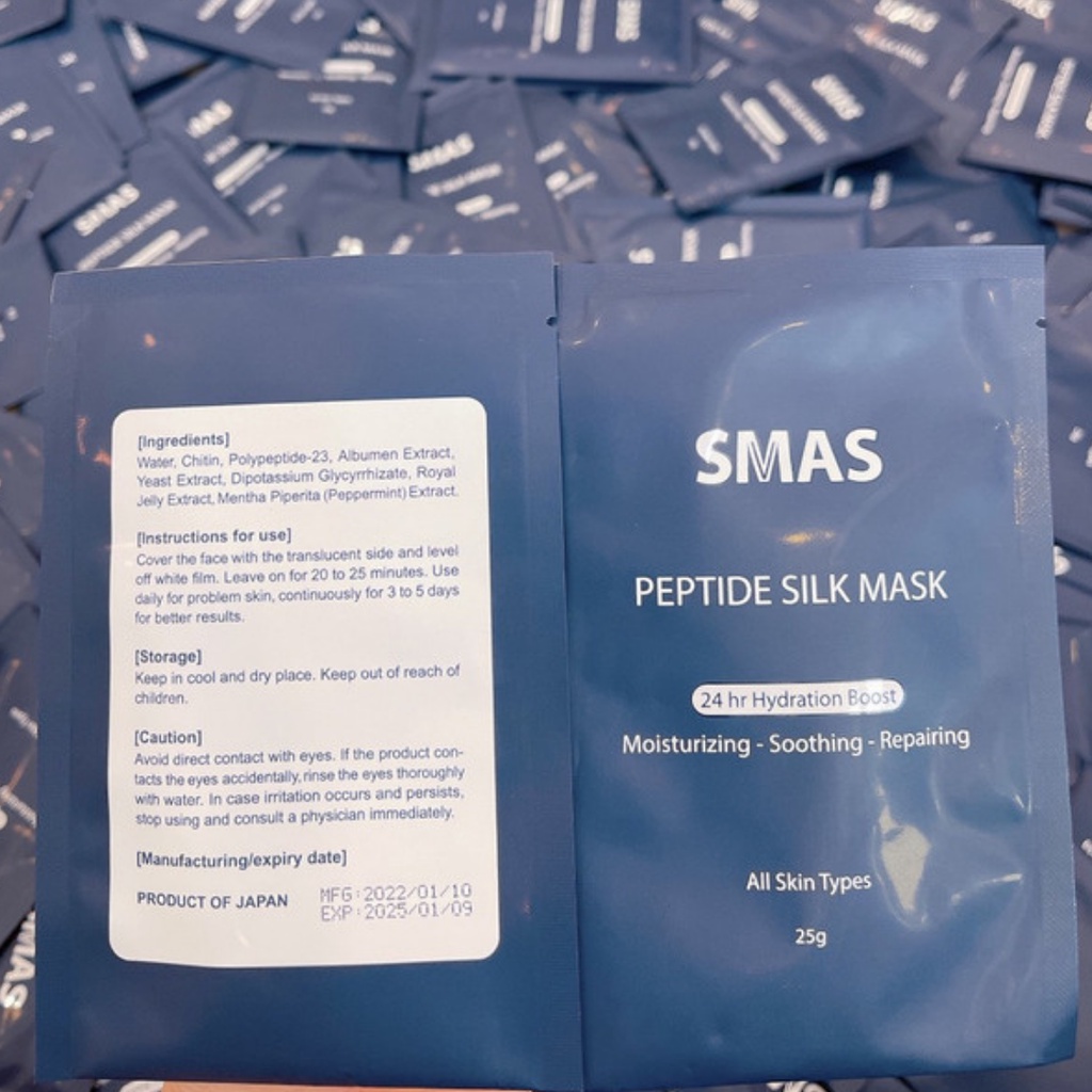 Mặt nạ dưỡng và phục hồi da Smas Peptide Silk Mask 1 Miếng